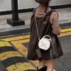 2025 Fashionable Girls' Rabbit Crossbody & Tote Bag – Cute Round Accessory for Little Girls