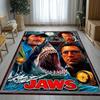 Horror Movie Jaws Shark Living Room Non-Slip Area Rug Soft Carpet for Bedroom Kids Playroom Sofa,Home Decor Doormat Gift