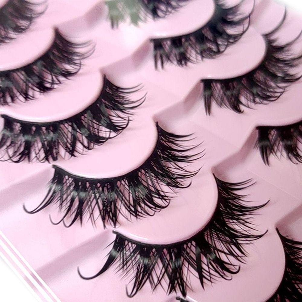 Fluffy Fairy Wet Look Manga Eyelashes Wispy Eyelash Extension Tool False Eyelash  Women Makeup