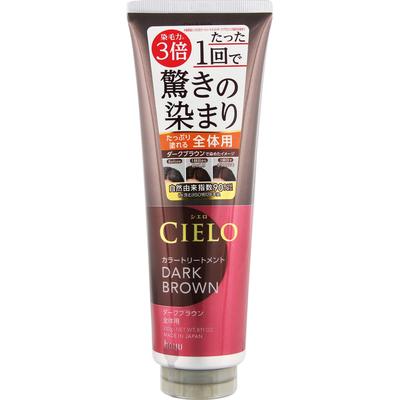 Hoyu Cielo Color Treatment for Whole Body Dark Brown 230g Temporary Colorant for Graying Hair Colorant for Gray Hair Apply To Dry Hair. 1. Rinse Well