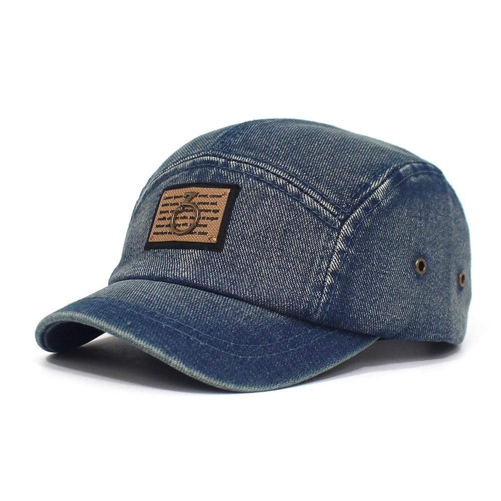 Adjustable Denim Baseball Cap Deep Crown Dad Hat Retro Trucker Hat For Woman Man