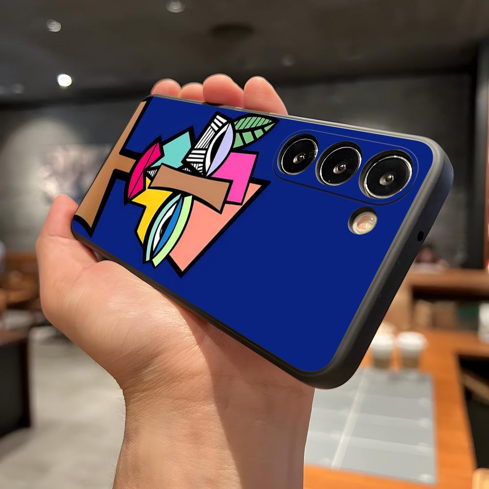 Picasso Abstract Art Phone Case For Samsung A56 A36 A26 A16 A15 A25 A35 A55 A14 A34 A24 A54 Black Soft Shell