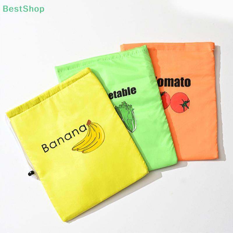 Fruit Vegetables Thermal Insulation Shockproof Eco Friendly Storage Bag With Pockets Drawstring Reusable