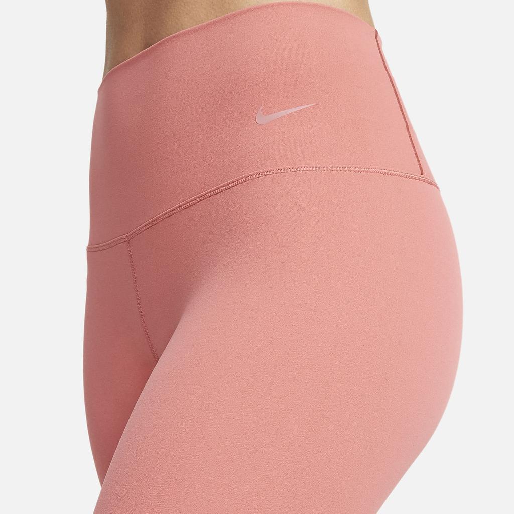 Nike Zenvy Air Series Solid Color High Waist Leggings Women Leggings Pink DQ6016-655