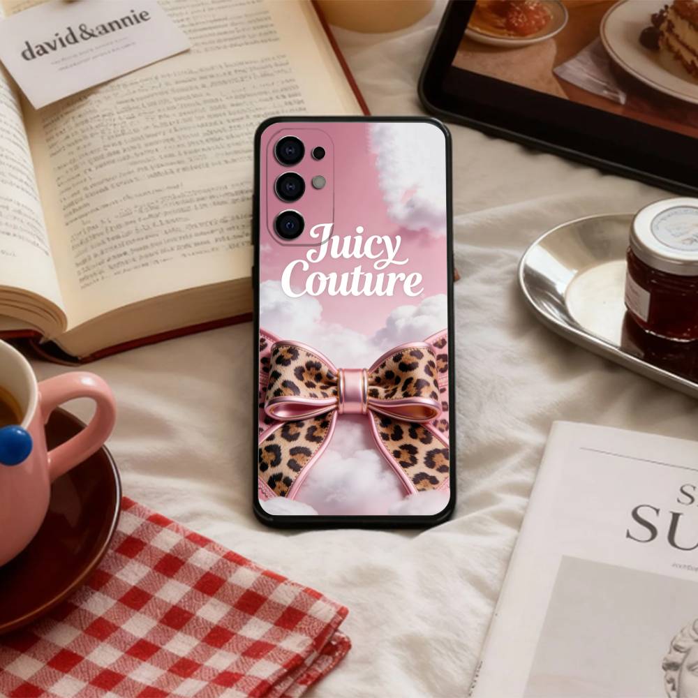 Y-Y2K Vintage J-Juicy C-Couture   Phone Case For Samsung S 25,24,23,22,30,21,10,9,Ultra,Plus,Lite,FE,4,5 G Soft Black Case