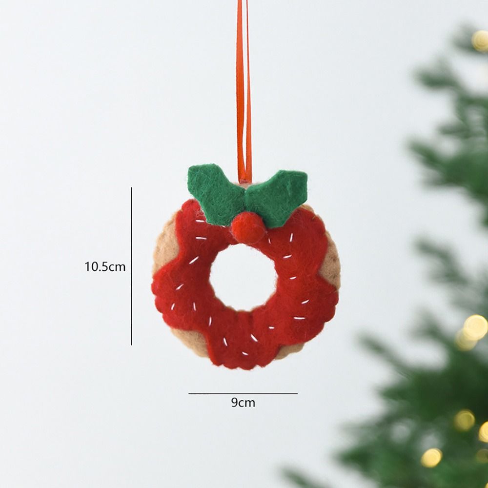 Felt Christmas Hanging Decoration Multicolor Drop Ornament Creative Christmas Hanging Pendant Gift