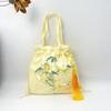 Organza Chinese Style Drawstring Bucket Bag Elegant Small Purse Bag  Wedding