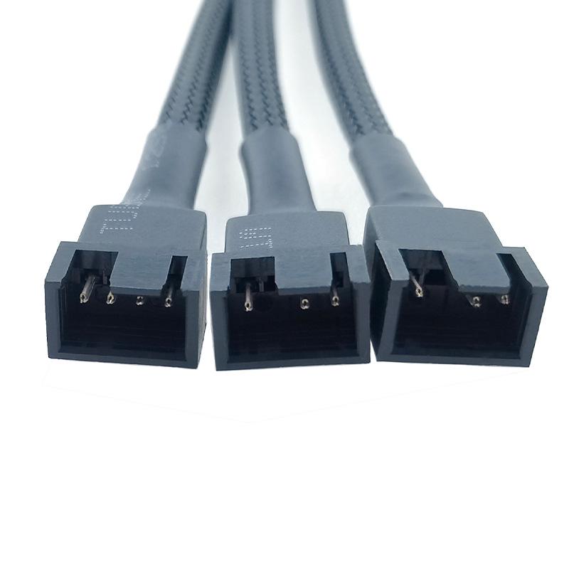 4-Pin PWM Temperature Control Cooling Fan Splitter Cable for Motherboard