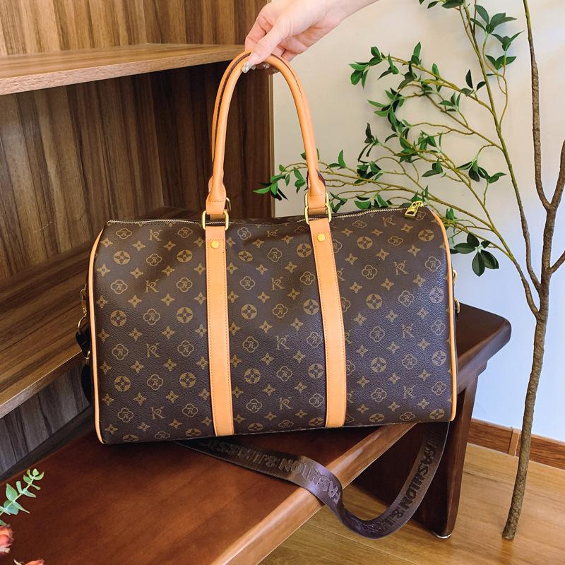 

Дорожная сумка женская для коротких поездок портативная большой вместимости для деловой поездки спортивная сумка на одно плечо через плечо с принтом сумка-подушка женская 45cm*45cm*28cm*21cm хаки