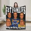 Fat Families Uk TV Comedy Meme Funny Blanket Super Soft Warm Throw Blankets for Couch 50x60 Inches Multiple Sizes Bedding Throws