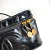 CHANEL With mirror CC logo Bag Vanity Bag Horizontal Cosmetics Pouch Hand Bag
