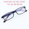 Square Myopic Glasses Women Men Ultralight Black Frame Shortsighted Spectacle Myopes Lunettes 0 -0.5 -0.75 -1.0 To -4.0
