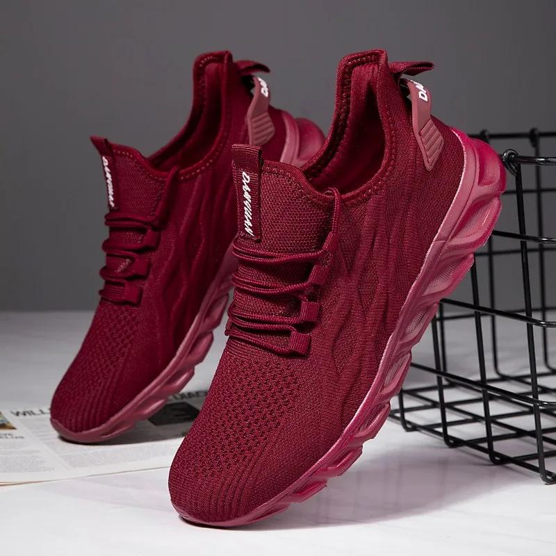 Damyuan Lightweight Running Shoes For Men Outdoor Sports Tennis Shoe Black Sports Trainers Men Vulcanized Tennis Sports Shoes