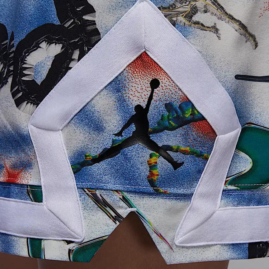 Jordan Sport Dri-FIT Diamond Fashion Comfortable Soft Skin-Friendly Quick-Dry Casual Shorts Men Shorts White Black HF9942-100