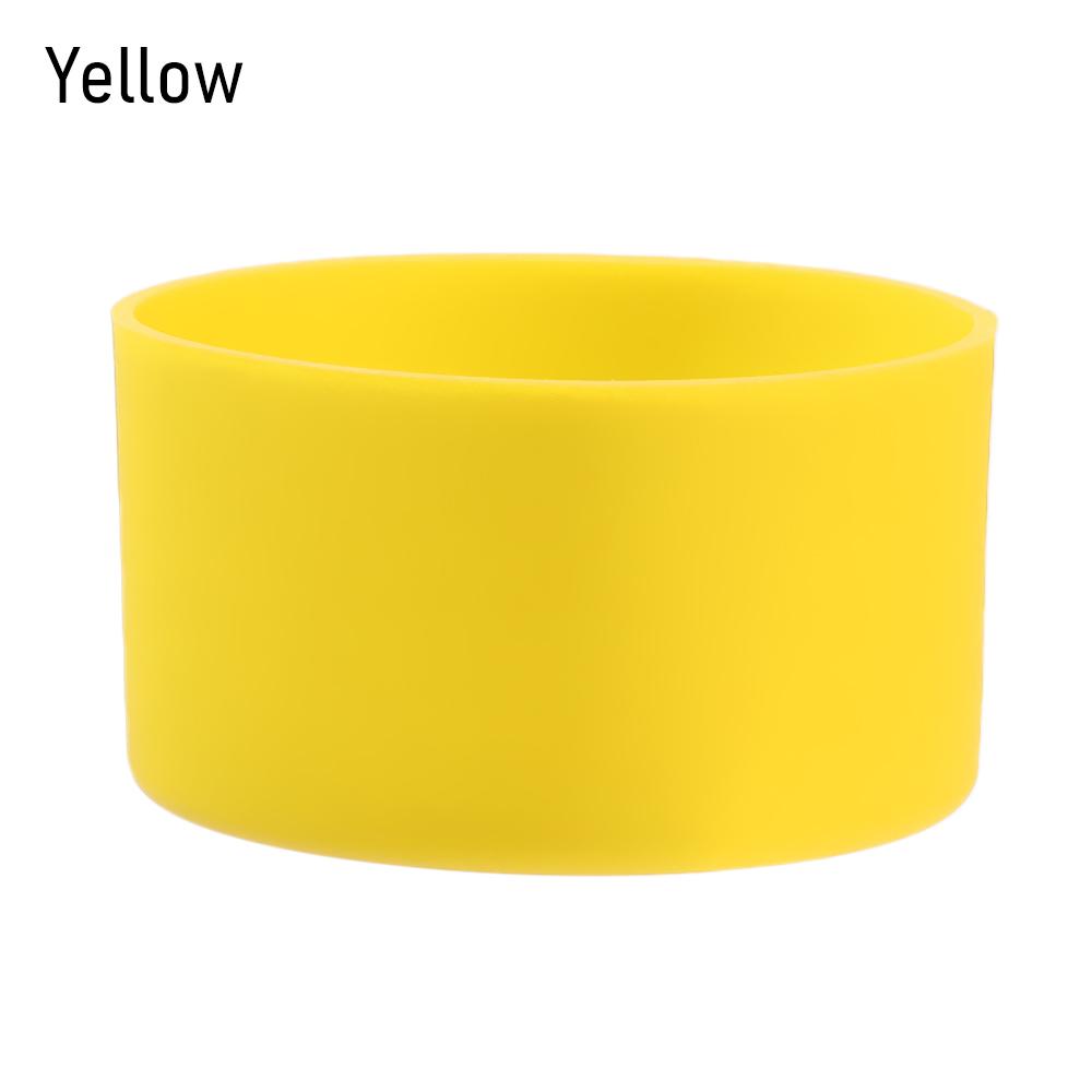 

Спортивный чехол для чашки, защитный чехол для бутылки, противоскользящий, чехол-сапожок для дна бутылки, рукав жёлтый