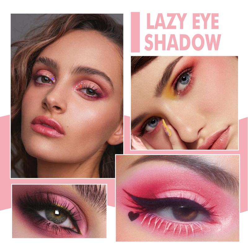 Double Color Eyeshadow With Small Mushroom Head Eye Shadow Brush Women Waterproof Two-Color Eye Makeup Cosmetics