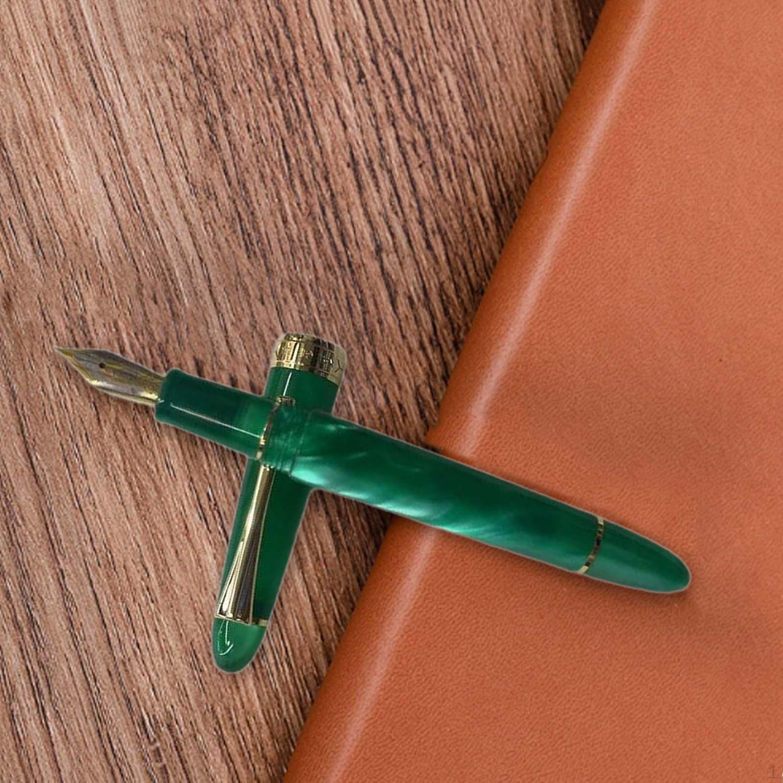 

Ручка для заполнения поршневой перьевой ручки, EF0.5 мм, креативная, сверхтонкая, пишущий инструмент, письмо dark green