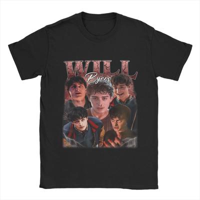 Men Women Printed Will Byers  T Shirt Tee 100% Cotton  T-shirts Clothing