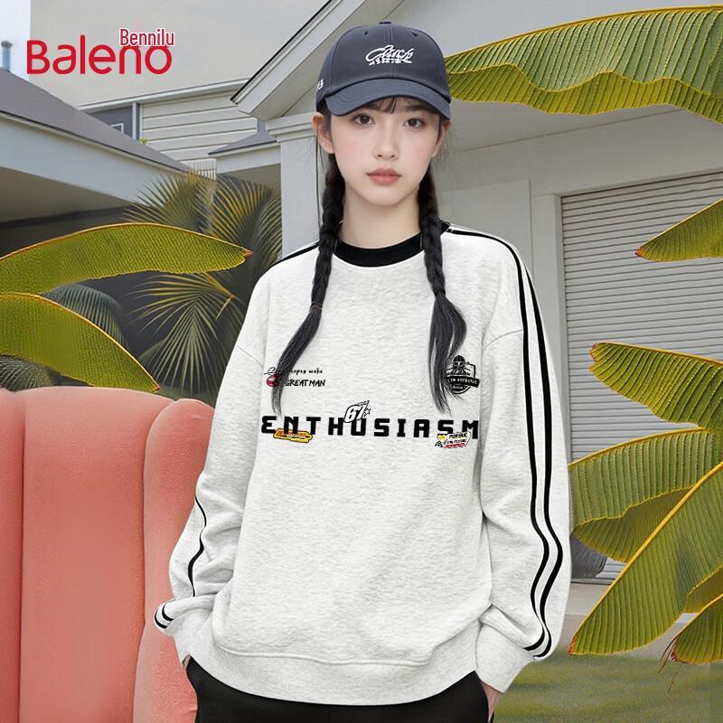 

Baleno Women s Versatile Striped Crewneck Sweatshirt 2XL