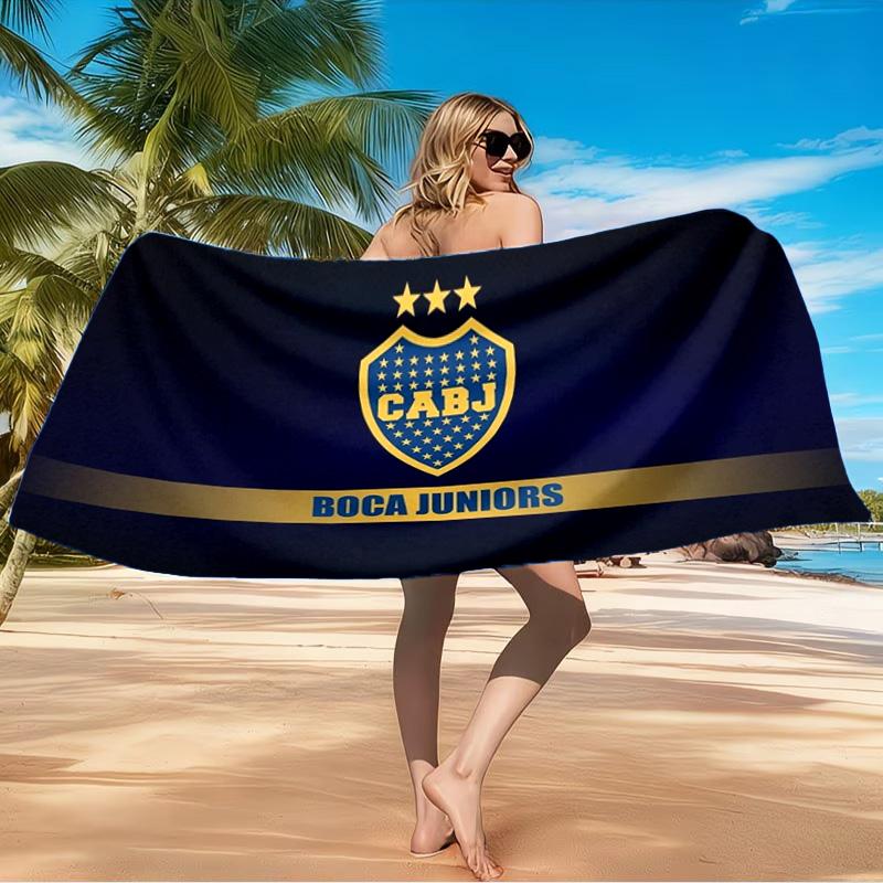 1PC Boca Juniors Crest Design Beach Towel, Microfiber Beach Towel, Perfect For Pool, Beach, Travel, Home Decor Beach Party Fan Gifts
