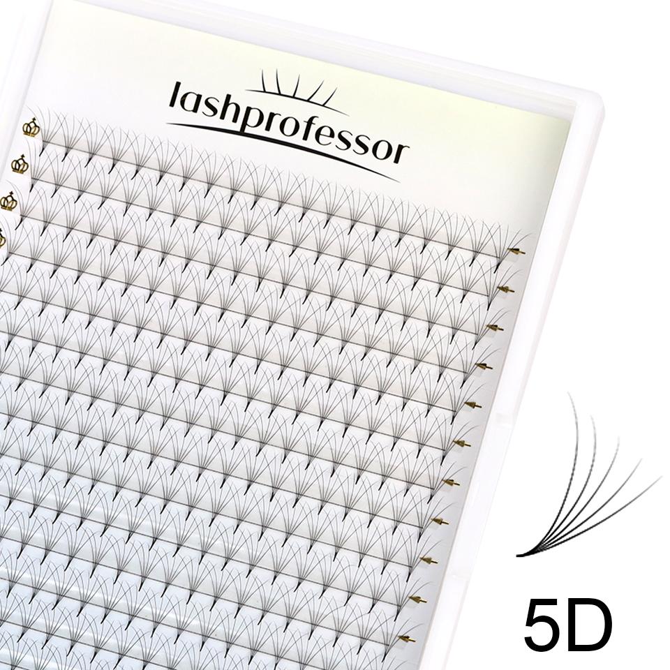 Lashprofessor 3D/4D/5D/6D Sharp Premade Volume 320Fans 8D/10D/12D Individual Lash Extension Pointy Thin Stem Russian Volume Lash