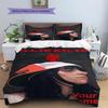 Billie Eilish Custom Name Pattern Bedding,Quilt Set Quilt Cover Pillowcase Home Birthday Gift(1 * Duvet Cover + 2 * Pillowcase, Without Core)