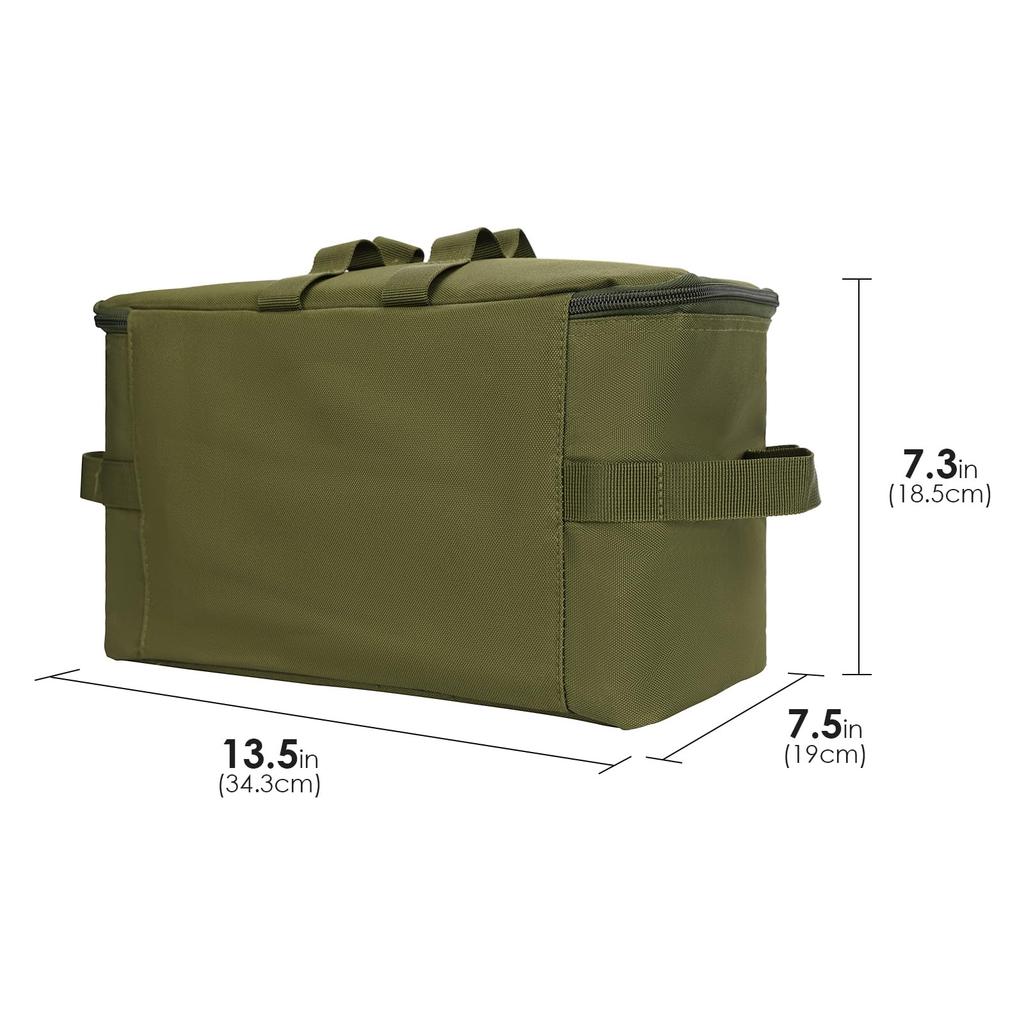 JANKOW Camping Storage Bag, Cookware Organizer, Utility Tote Bag with Shoulder Strap, Trunk Organizer for Camping, Travel, Picnics, and Garage Trunks,