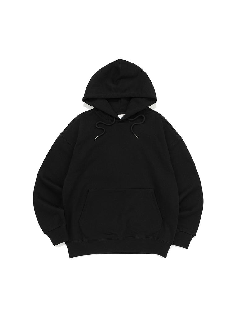 [Set Up] Overfit Mtm Or Hood & Straight Sewatpants - Black