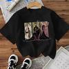 Women's Summer Loose Casual Cute Queen Print White Cotton T-shirt