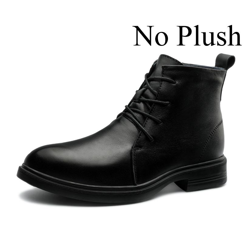 

Зимние мужские кожаные ботинки на молнии из оригинальной коровьей кожи, плюшевые, очень теплые, плюс большой размер 48 49 50, высокое качество 37