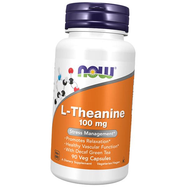 

Теанін для розслаблення, L-Theanine 100, Now Foods 90вегкапс (27128025) 90vcaps