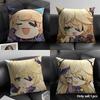 Fischl Cute Cute Genshin Impact Cushion Cover Natural Linen Organic Fabric Double-Sided Printing Sofa Home Decor Pillow Case