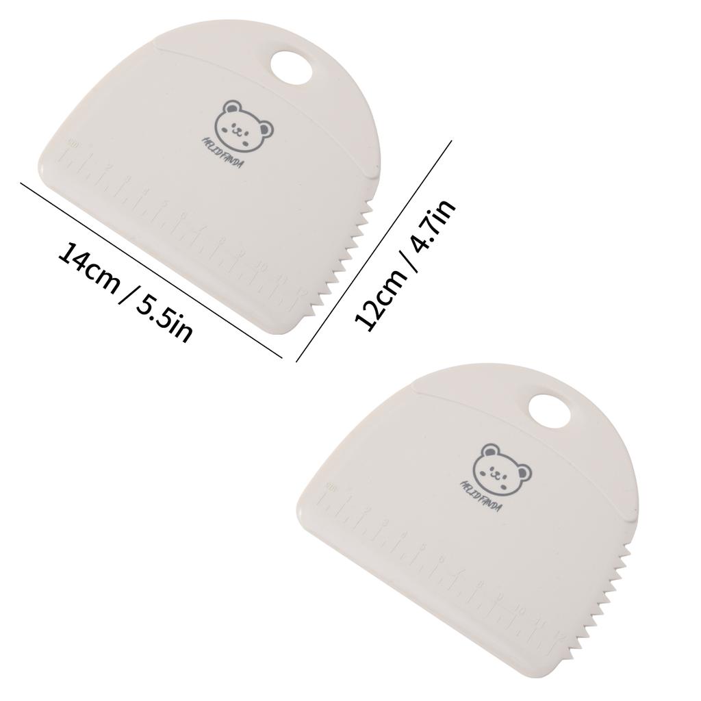 Silicone Dough Knife Multifunctional Dough Scraper With Scale Pastry Cutters Kitchen Utensil Cake Spatula Baking Tool