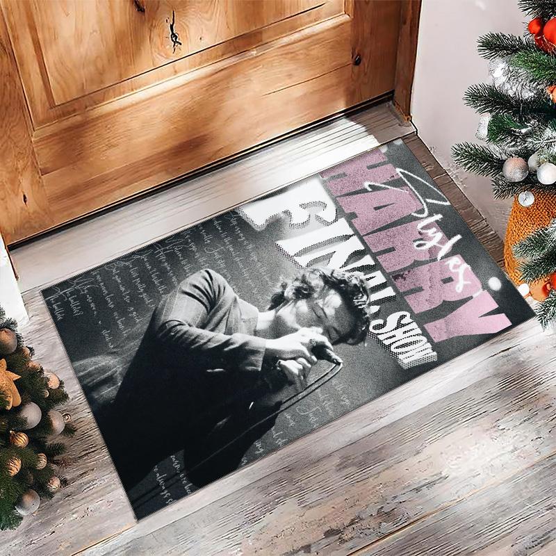 Soft Crystal Velvet Floor Rug,Harry Styles Anti Slip Decorative Carpet, Plush Area Mat For Indoor Home Decoration