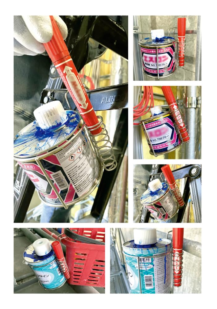 Niigata Seiki SK PVC Pipe Adhesive Holder with Pen Holder and 500g 100mm Diameter Can Legs, Capacity, Product, ASK2-P1MH