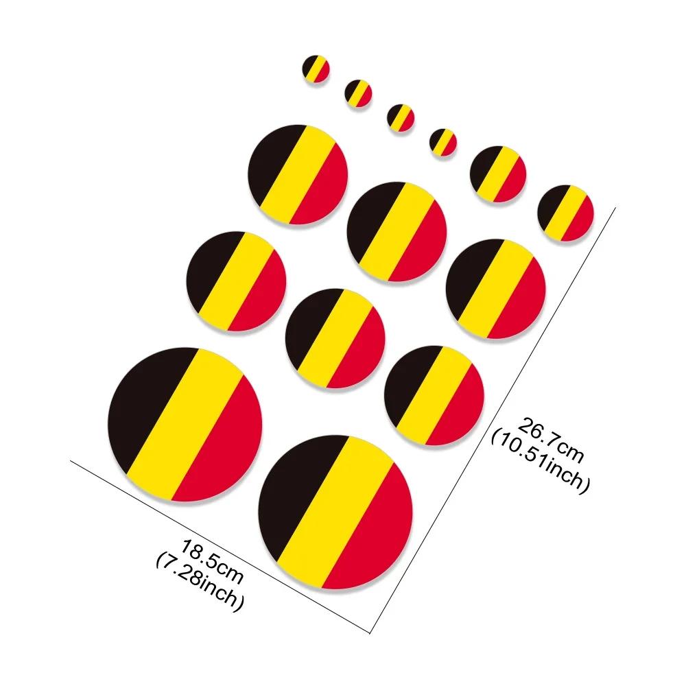 Adesivi Personalità per Auto Bandiera Belga Auto Moto Decorazioni Fai da Te Adesivo in Vinile Impermeabile Decalcomanie Stilistiche Accessori per Styling Auto