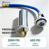 AC Oil Injector Kit 1/4" SAE Connector Refrigeration Oil Filler For Automotive R12 R22 Refrigerant System Maintenance Tool