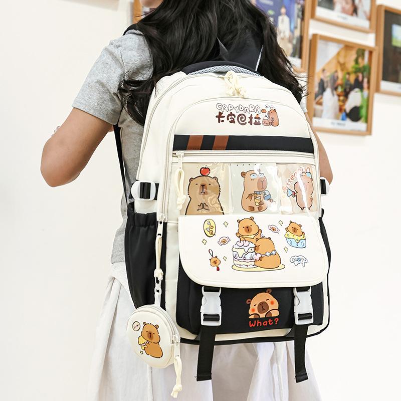 Elementary school school bag new cartoon large capacity weight reduction backpack boys and girls travel backpack