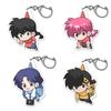 Anime Ranma 2/1 Nibun no Ichi Figuren Ranma Tendou Akane Acryl Schlüsselanhänger Q Version Niedliche Cartoon Tasche Zubehör Fans Geschenke