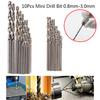 10Pcs/Box Mini Drill Hss Bit 0.8Mm-3.0Mm Straight Shank Pcb Twist Drill Bits Set