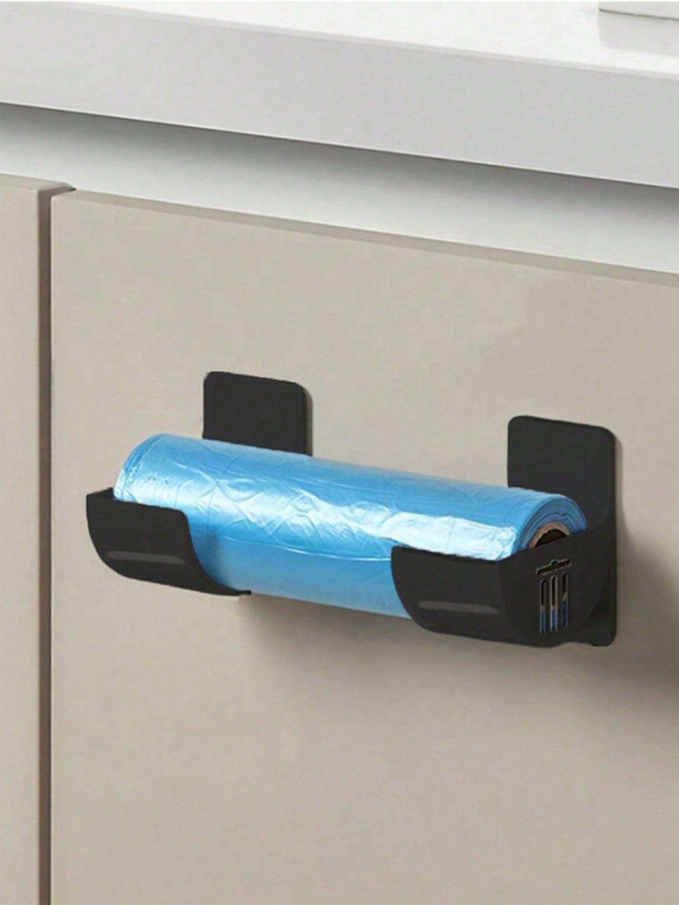 

2pcs No Punching Trash Bag Dispenser Plastic Bag Holder, Home Organization Kitchen Organizers And Storage