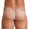 Per Uomo G-string Lucido Perizoma Vita Sottile Tasca Sporgente Anello a O Dorso a T Slip