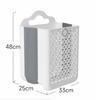 Foldable Dirty Clothes Basket Large Capacity and Load-bearing Clothing Storage Basket Bathroom Household Plastic Storage Basket