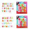 Bunte magnetische Kunststoffbuchstaben für Kleinkinder Klein- und Großbuchstaben Magnete für den Kühlschrank 3-4 cm)