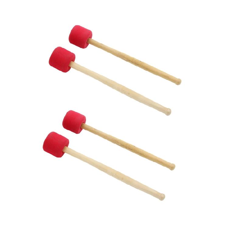 4 pcs Hammer for Head Drum Foam Pad Bass Percussion Beater Drumstick Mallet Dura