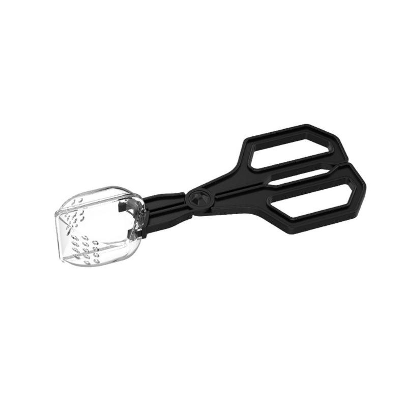 Plastic Insect Capture Tongs For Reptiles Care Feeder Pliers Clear Ergonomic Tool Gentle Feeding Solution Easy Cleaning