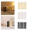 6 Pieces LED Pillar Candles 3D Wick Decoration Electric Decorative for