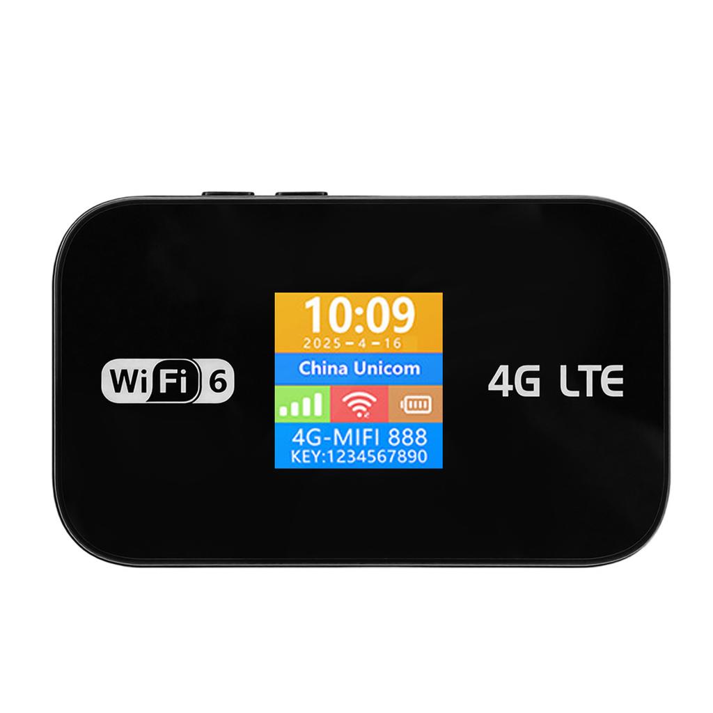 4G WiFi6 Mobile Hotspot 10 Devices Connection Portable LTE Wireless Router for Travel 3000mAh Long Battery Life
