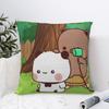 Bubu & Dudu Pillow Case Morden Pillow Cover Square Custom DIY Cushion Cover Pillowcases For Office Car Home Decorative