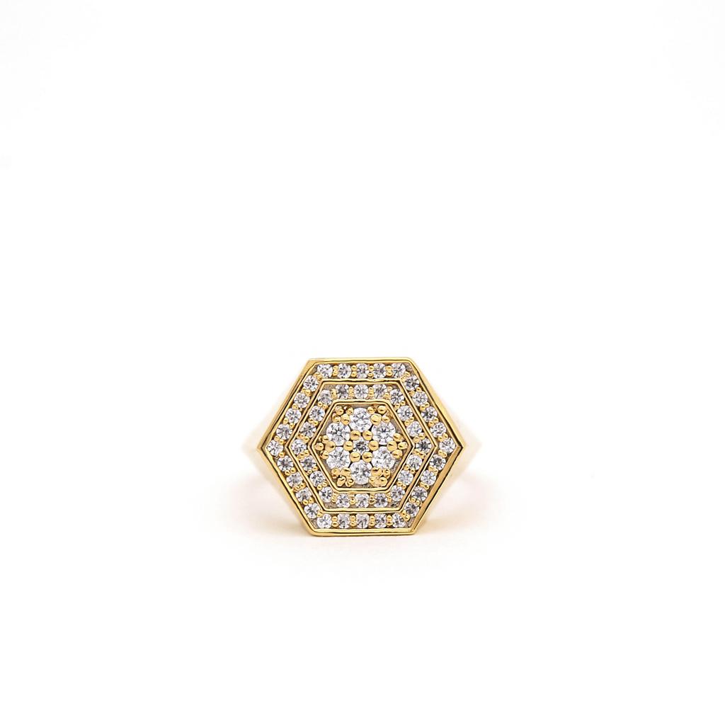 Forchaser Hexagon Ring - Gold